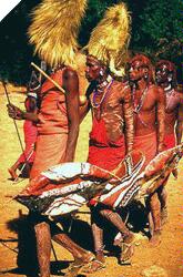Танец воинов масаи